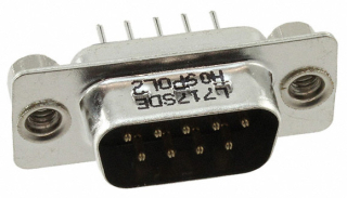 9-Pos D-Sub Plug, Male Pins