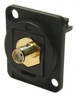 Съединител; SMA гнездо,от двете страни; 50Ohm; черен; пластмаса