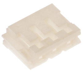 3-Pos Housing Receptacle Natural 0.098" (2.50mm)