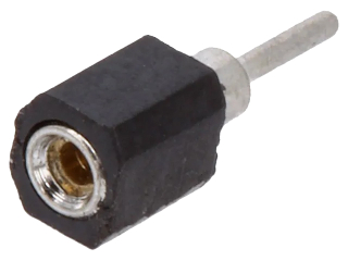 Гнездо; щифтов; женски; PIN: 1; струговани контакти; прав; 2.54mm