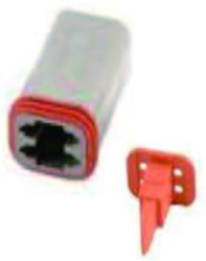 Receptacle Connector, 5.50mm 1X4P 13A 250V AC/DC; Waterproof IP67