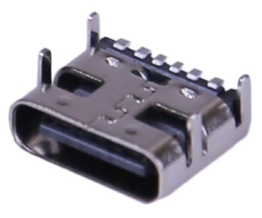 USB Type C, USB 2.0, Receptacle, 6 Ways, SMT