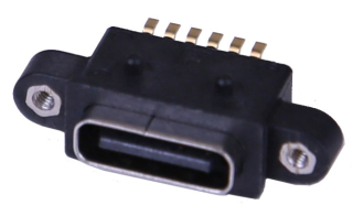 USB Type C, USB 2.0, Receptacle, 6 Ways, SMT