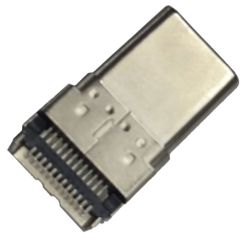 USB-C (USB TYPE-C) USB 2.0 Plug Connector 24 Position Board Edge, Cutout; Surface Mount; Through Hole, Right Angle