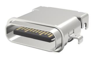 USB-C (USB TYPE-C) USB 2.0 Receptacle Connector 24 Position Board Edge, Cutout; Surface Mount; Through Hole, Right Angle	
