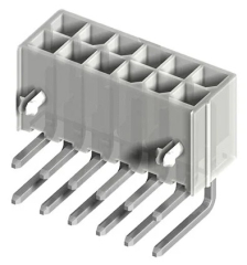 DIP Solder Header, Right Angle, P4.20mm, 2X2, 9A/600V, UL 94V-0