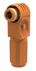 ES plug, orange, 50mm2, 1500V 200A, crimped, cable diameter: 12.5mm