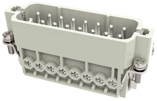 Съединител тип HDC; контактна вложка; мъжки; DA; 16+PE; 16A/250V; UL94V-0