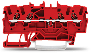 DIN rail terminal block 0.25…1.5mm2 for TS35, spring clamp, 17.5A 800V, red
