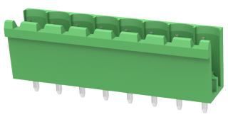 15A 300V AC 5.00mm, male, straight