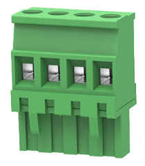 15A 300V AC AWG28-12 5.0mm female, angled