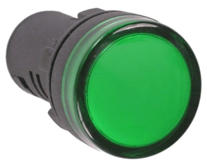 ?22mm Indicator Light, Color: Green, Voltage: AC/DC 24V