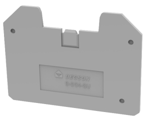 End plate, DC4-QU, grey