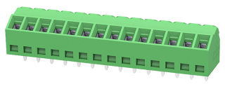 10A 300V AC AWG26-16 3.5mm green 45deg