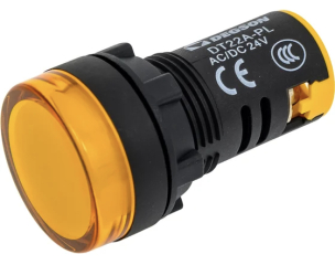 ?22mm Indicator Light, Color: Yellow, Voltage: AC/DC 24V