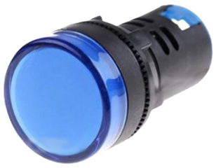 ?22mm Indicator Light, Color: Blue, Voltage: AC/DC 220V
