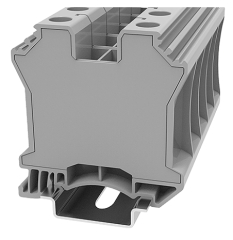 Клема редова, винтова, 2.5-50 mm2 за шини TS35x15 и TS35x7.5, 125A 1000V, сиво