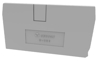 End plate, DS6, black