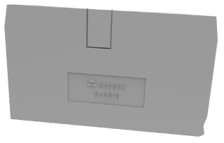 End plate, DS10, black