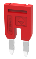 Bridge, Spacing: 6.1 mm, 2 pins, red