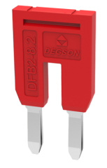 Bridge, Spacing: 8.0 mm, 2 pins, red