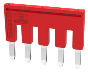 Bridge, Spacing: 8.0 mm, 5 pins, red