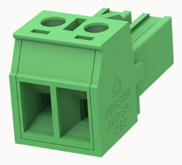 32A 400V AC AWG30-10 7.62mm female, angled