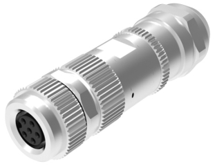 M8B; Female; 5Pin; А Code; Solder Type, Ext. cable diameter 4.0~6.0mm, Shielded