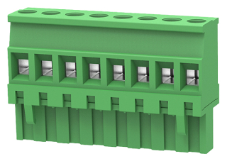 15A 300V AC AWG28-12 5.0mm female, angled