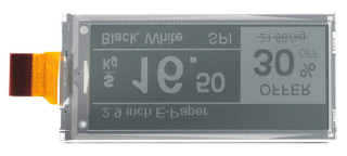 2.9‘’E-ink  3.3V BWR Color HVD 79.0x36.7x1.2mm DP 0.227x0.226mm
