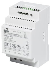 DIN rail; In:90-264VAC-Out:24VDC/ 2.5A; Short,OCP