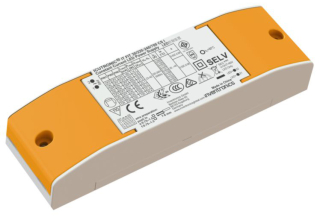 LED power supply CC, 12-30W, e 23-42V,  350/400/450/500/550/600/650/700mA switched mode, IP20, 145x43x28mm, SELV, Cable Clamp