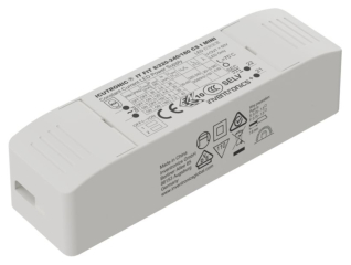 LED power supply CC, 2.7-7.6W, Nom. output voltage 30-40V, Nom. output current 90/120/150/180mA switched mode, IP20, 80x30x20mm, SELV, Cable Clamp