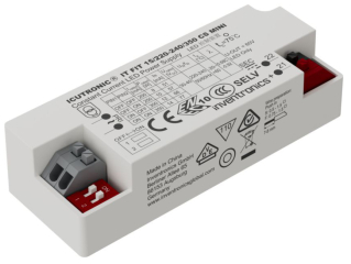 LED power supply CC, 6.7-14.7W, Nom. output voltage 30-40V, Nom. output current 225/250/325/350mA switched mode, IP20, 80x30x22mm, SELV