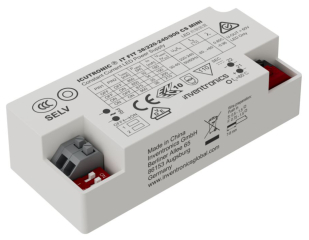 LED power supply CC, 27-37.8W, Nom. output voltage 30-40V, Nom. output current 800/850/875/900mA switched mode, IP20, 80x35x23mm, SELV