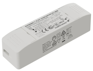 LED power supply CC, 6.7-14.7W, Nom. output voltage 30-40V, Nom. output current 225/250/325/350mA switched mode, IP20, 80x30x22mm, SELV, Cable Clamp