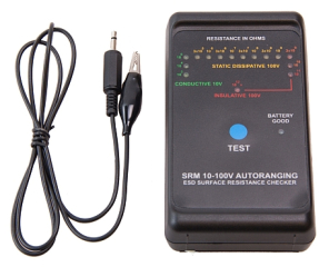 Portable ESD surface resistance meter