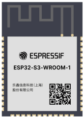 Wi-Fi 2.4GHz, 802.11 b/g/n + Bluetooth LE v5.0 Module; ESP32-S3, 8Mbits SPI flash; 3.0-3.6VDC; 18x19.2x3.2mm; PCB Antenna; –40 ~ 85°C