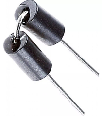 1 Ferrite Bead Axial, Split Radial Bend 6A 20mOhm