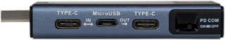 USB Meter 4.0-28V DC / 0-7A / USB-A, USB-C, Micro-USB