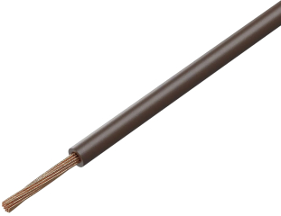 Кабел: FLRY-B; 1x1,5mm2; шнур; Cu; PVC; кафяв; 60V; 100m; Клас: 5