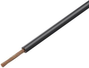 Кабел; FLRYW-B; 1x0,5mm2; шнур; Cu; PVC; черен; 60V; 100m; Клас: 5