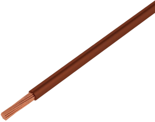 Кабел: H05V-K,LgY; шнур; Cu; 1,5mm2; PVC; кафяв; 300V,500V; 100m