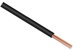 Кабел: HookUp Wire; шнур; Cu; 22AWG; PVC; черен; 300V; 30.5m; 1x22AWG