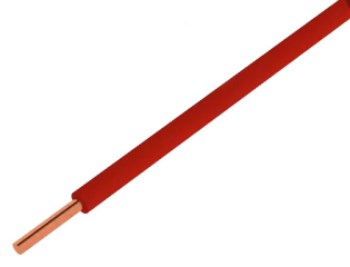 Кабел: H07V-U; 2,5mm2; тел; Cu; PVC; червен; 450V,750V; 100m; CPR: Eca