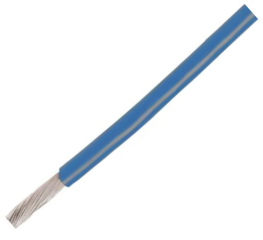 Кабел; HookUp Wire; шнур; Cu; 22AWG; PVC; син; 600V; 30,5m; 1x22AWG