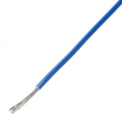 Кабел: HookUp Wire; шнур; Cu; 22AWG; PVC; син; 300V; 30.5m; 1x22AWG
