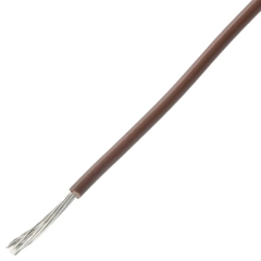 Кабел: HookUp Wire; шнур; Cu; 22AWG; PVC; кафяв; 300V; 30.5m; 1x22AWG