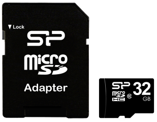 32GB microSDHC (Class 10) UHS-I 80MB/s, included SD Adapter