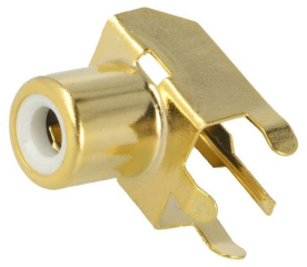 RCA jack, 6-7mm, PCB